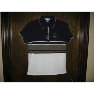 Antigua For Women Multi Color 1/4 Zip Polo Golf Fish Fish's Shirt Size L